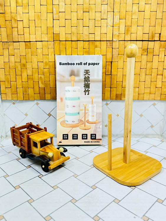 جای دستمال رولی بامبو