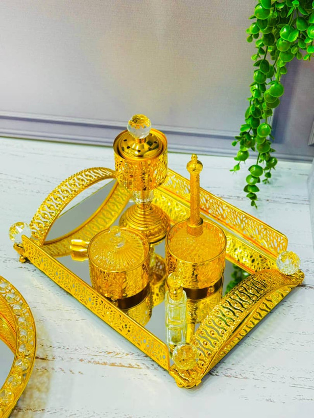 سرویس اسفند دود کن و گشته سوز 6 تکه طلایی