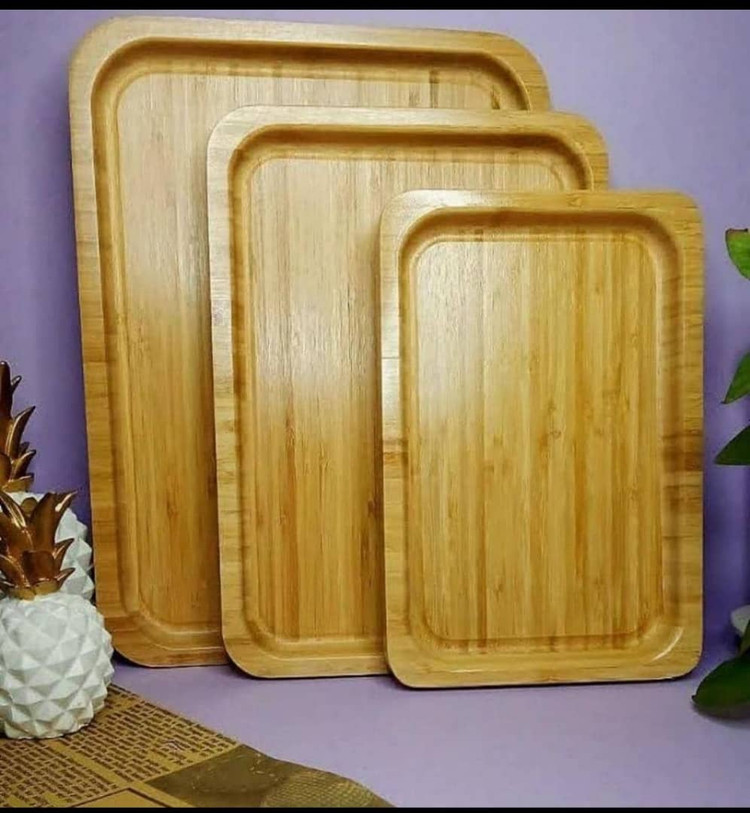 سینی سه تکه بامبو وارداتی