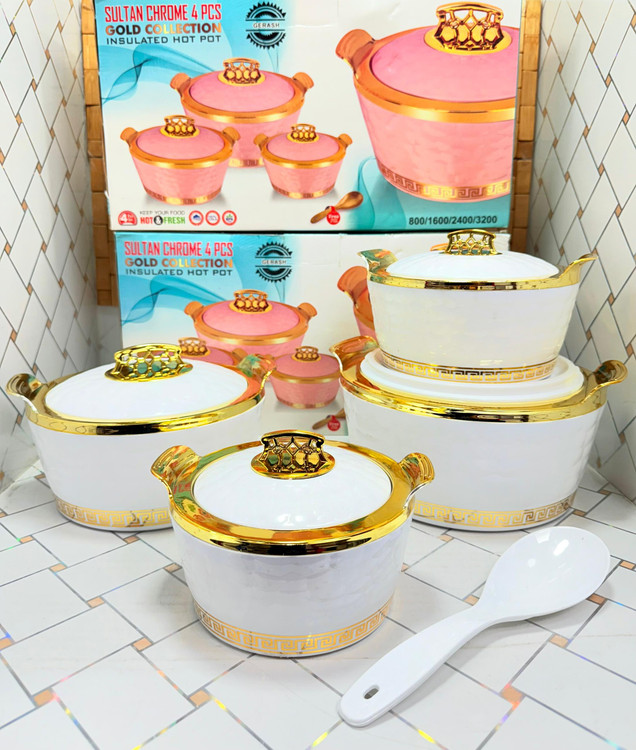 ظرف گرم نگهدارنده 4 تیکه هندی طرح سلطان