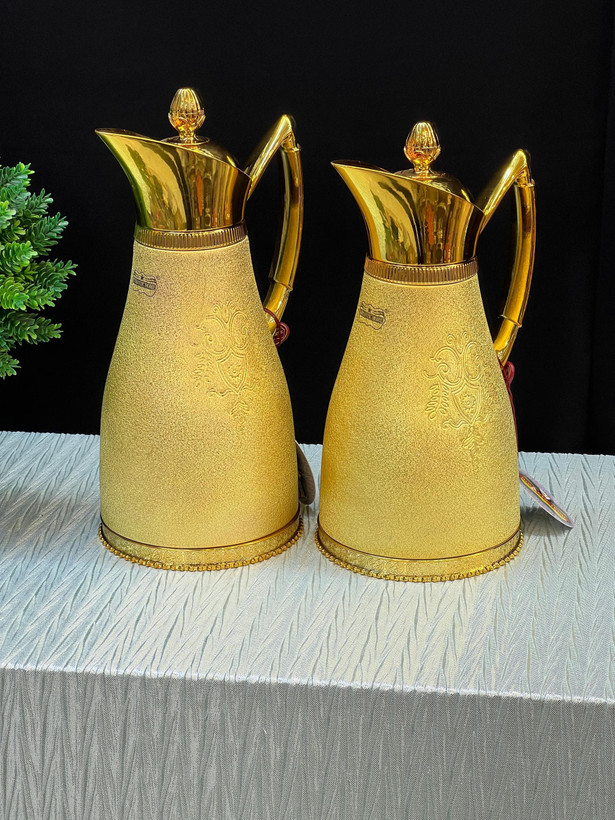 فلاکس مجلسی طلایی مات جفتی دکمه دار کد2330