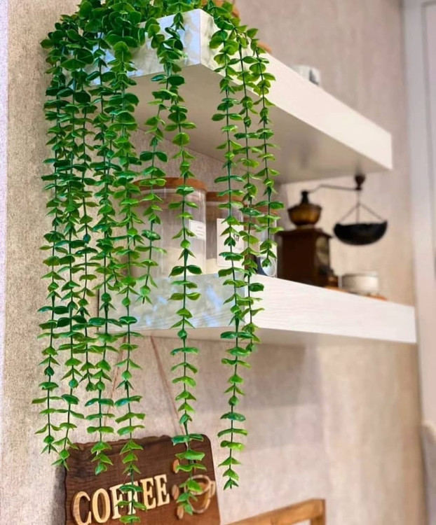 آویز مصنوعی شمشاد ۱۵ شاخه ۹۵ سانتی