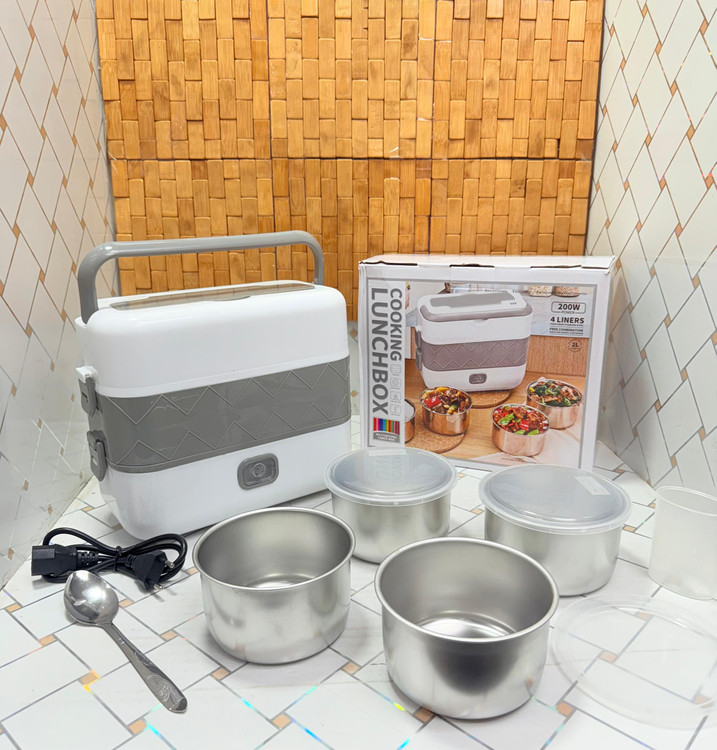 ظرف غذای برقی لانچ باکس 2 طبقه مدل HM-02