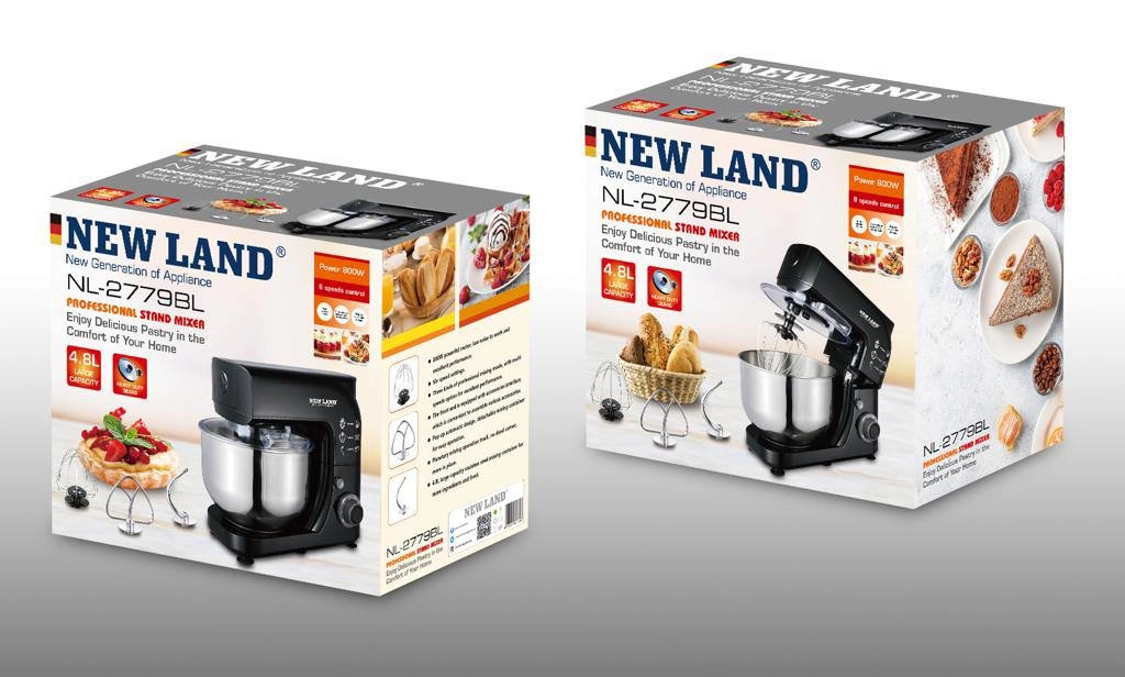 همزن نیمه صنعتی 4.8 لیتری نیولند مدل NL-2779BL