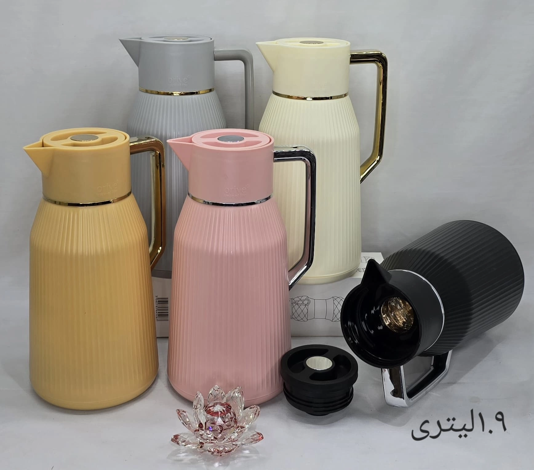 فلاکس خط دار شیشه صورتی