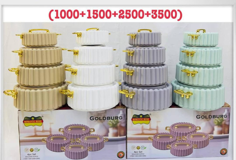 گرم نگهدارنده 4 تکه سایزبزرگ طرح گلبرگ