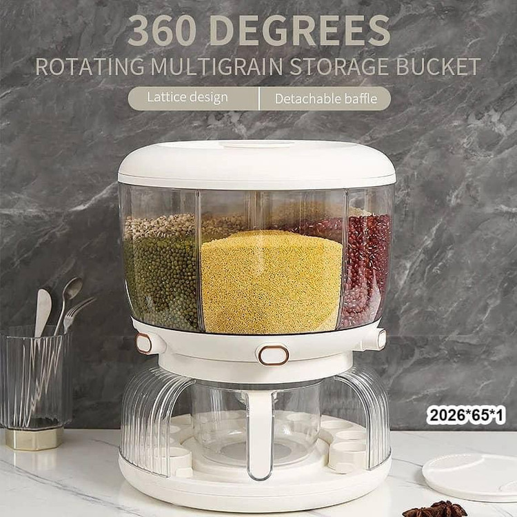 جا حبوباتی و جا تخم مرغی شش خانه چرخشی