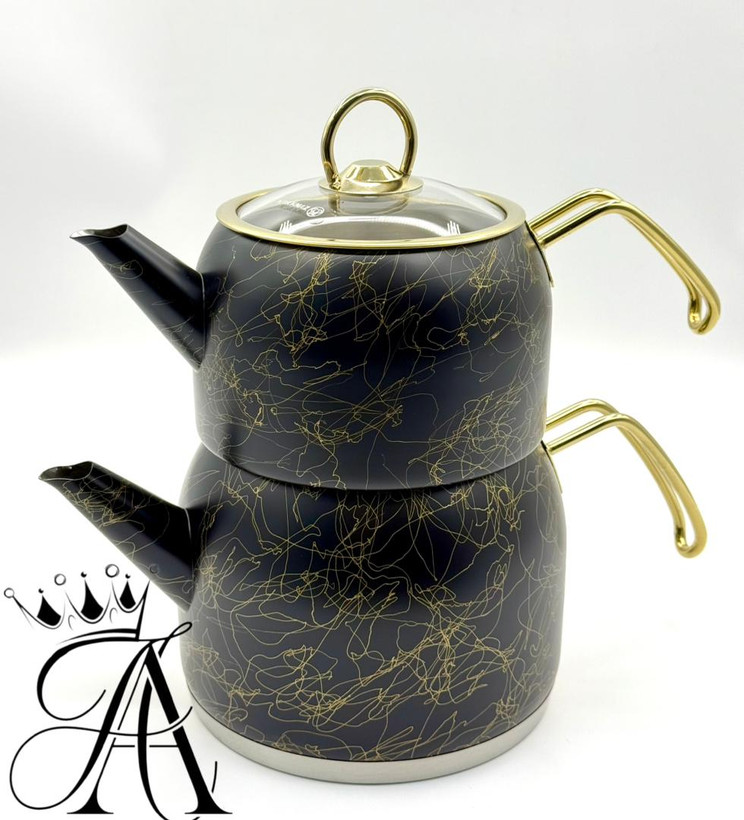 کتری و قوری ماربل برند کرکماز