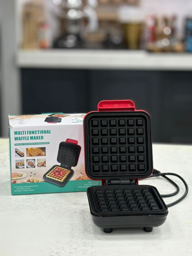 مینی وافل ساز مربع رنگ قرمز