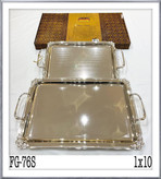 سینی ۲ تیکه پذیرایی طلایی و سیلور