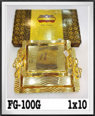 سینی ۲ تیکه پذیرایی طلایی و سیلور