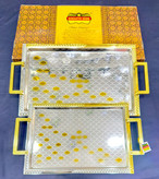 سینی ۲ تیکه پذیرایی طلایی و سیلور