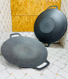 تابه گریل گرانیتی ضخیم دایره شکل 2 دسته پر کاربرد