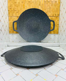 تابه گریل گرانیتی ضخیم دایره شکل 2 دسته پر کاربرد