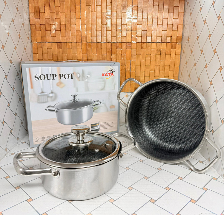 قابلمه استیل 316 ضد زنگ 6 لایه نچسپ لانه زنبوری