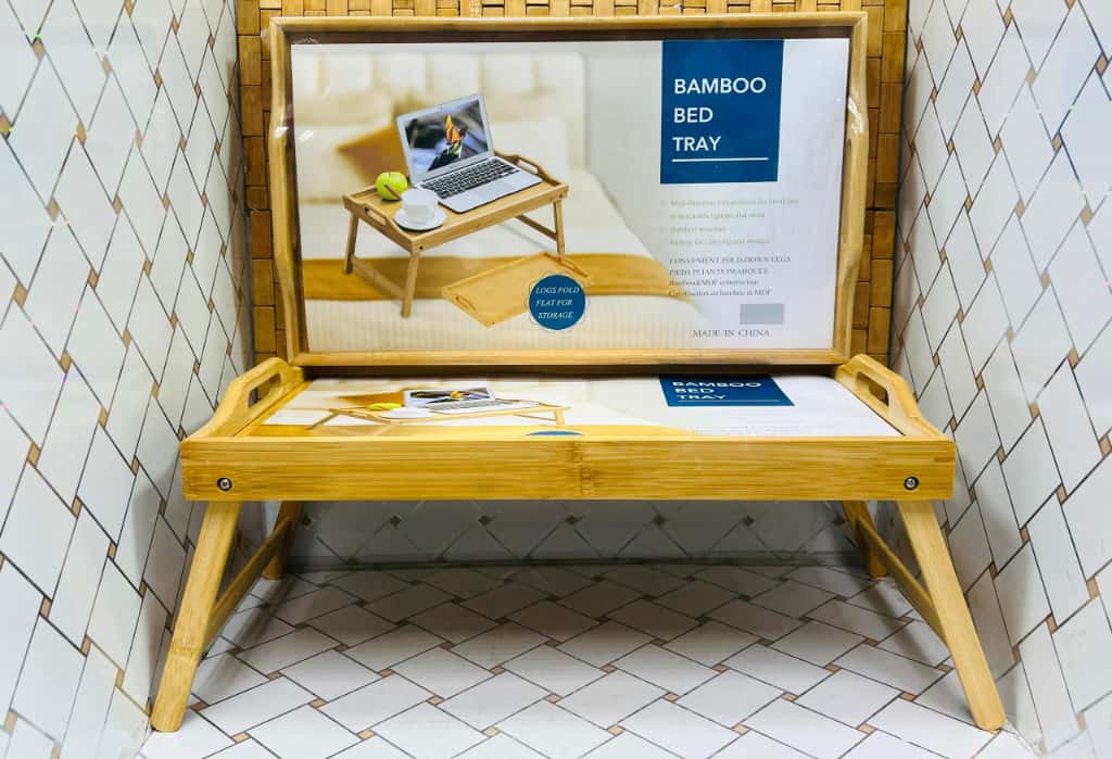 سینی پایه دار بامبو تاشو