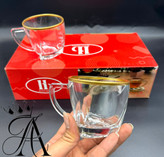 لیوان لب طلا ۶ عددی مقاوم در برابر گرما وسرما