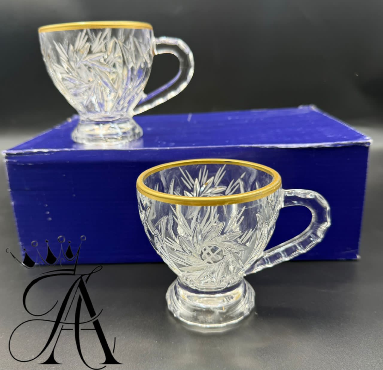 لیوان لب طلا ۶ عددی مقاوم در برابر گرما وسرما