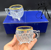 لیوان لب طلا ۶ عددی مقاوم در برابر گرما وسرما