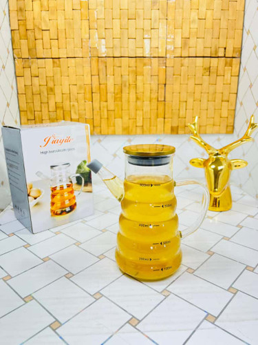 روغن ریز پیرکس ضخیم درب استیل طرح حلزونی