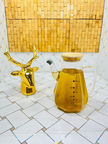 روغن ریز پیرکس ضخیم درب بامبو طرح کدو تنبل حجم 1000 میل