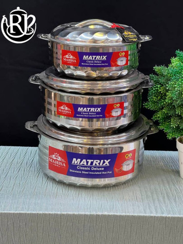 ظرف گرم نگهدارنده هندی 3 تکه