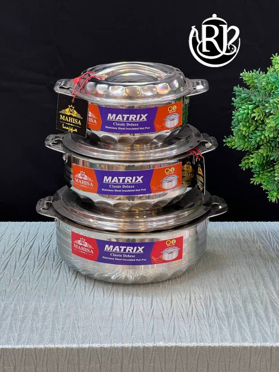 ظرف گرم نگهدارنده هندی 3 تکه