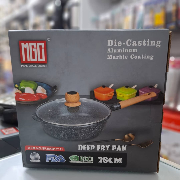 ماهیتابه تک دسته سوپر گرانیت نانو 28سانتی MGC