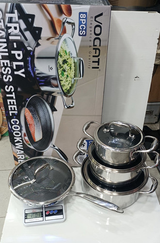 سرویس قابلمه ۸پارچه استیل وگاتی لیزری اصلی