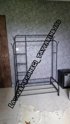 رگال دوبل چرخدار دو طبقه سایز بزرگ تحمل وزن تا 58 کیلو