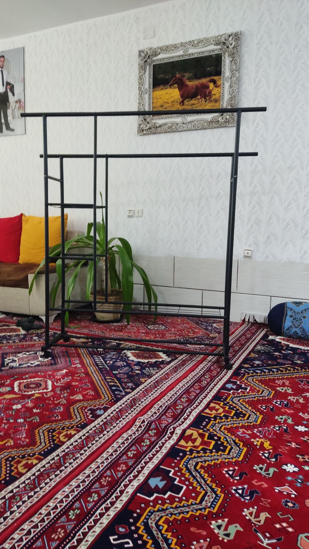 رگال دوبل چرخدار دو طبقه  سایز بزرگ تحمل وزن تا 150 کیلو