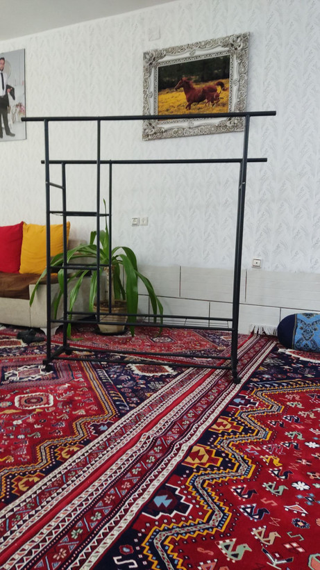 رگال دوبل چرخدار دو طبقه سایز بزرگ تحمل وزن تا 150 کیلو